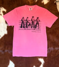 Cowboys on fence tee shirt