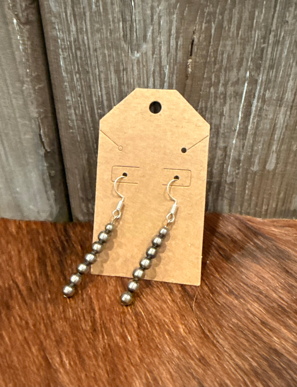 Navajo pearl drop earrings