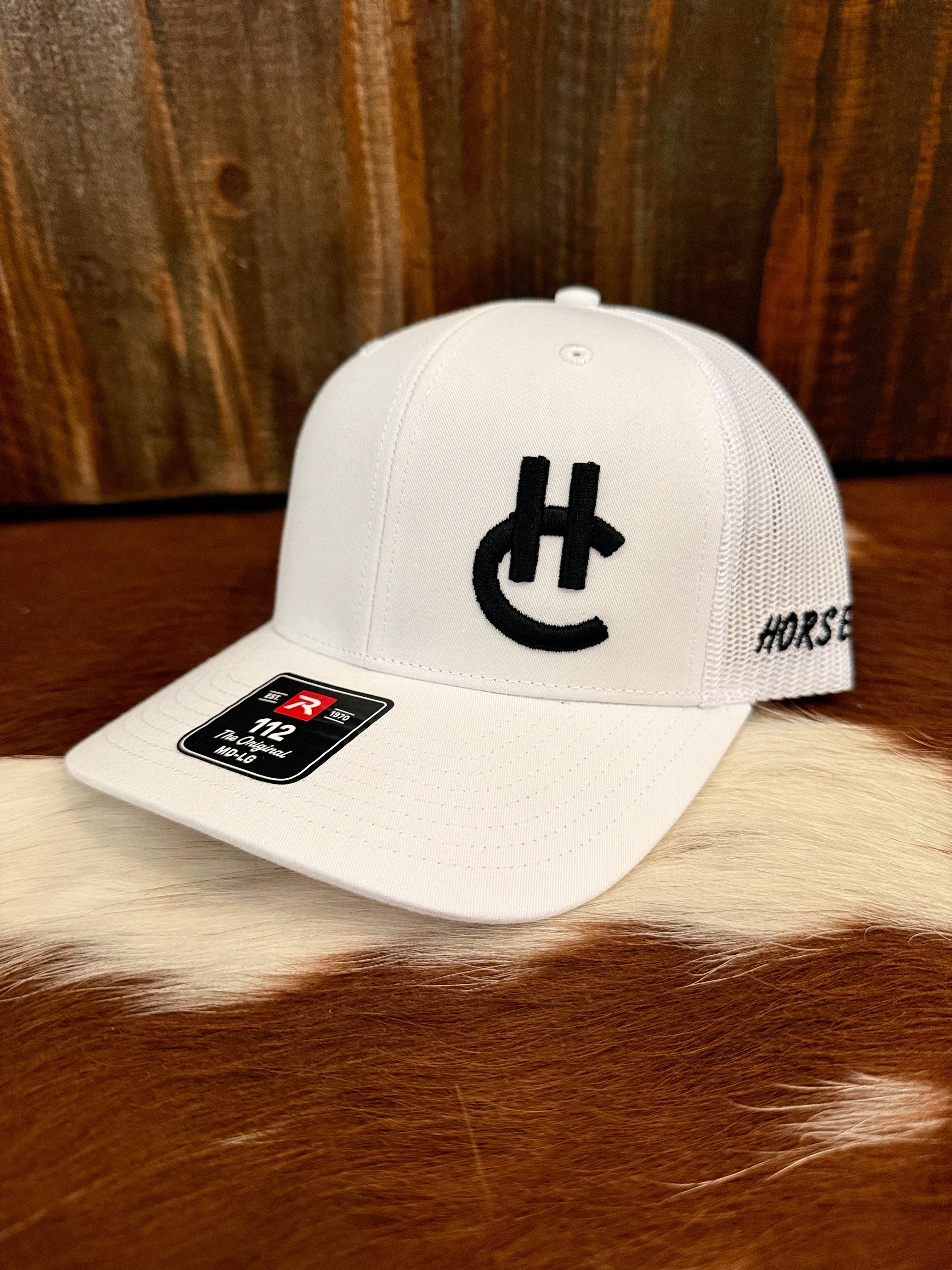 All white HC trucker cap