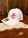 All white HC trucker cap