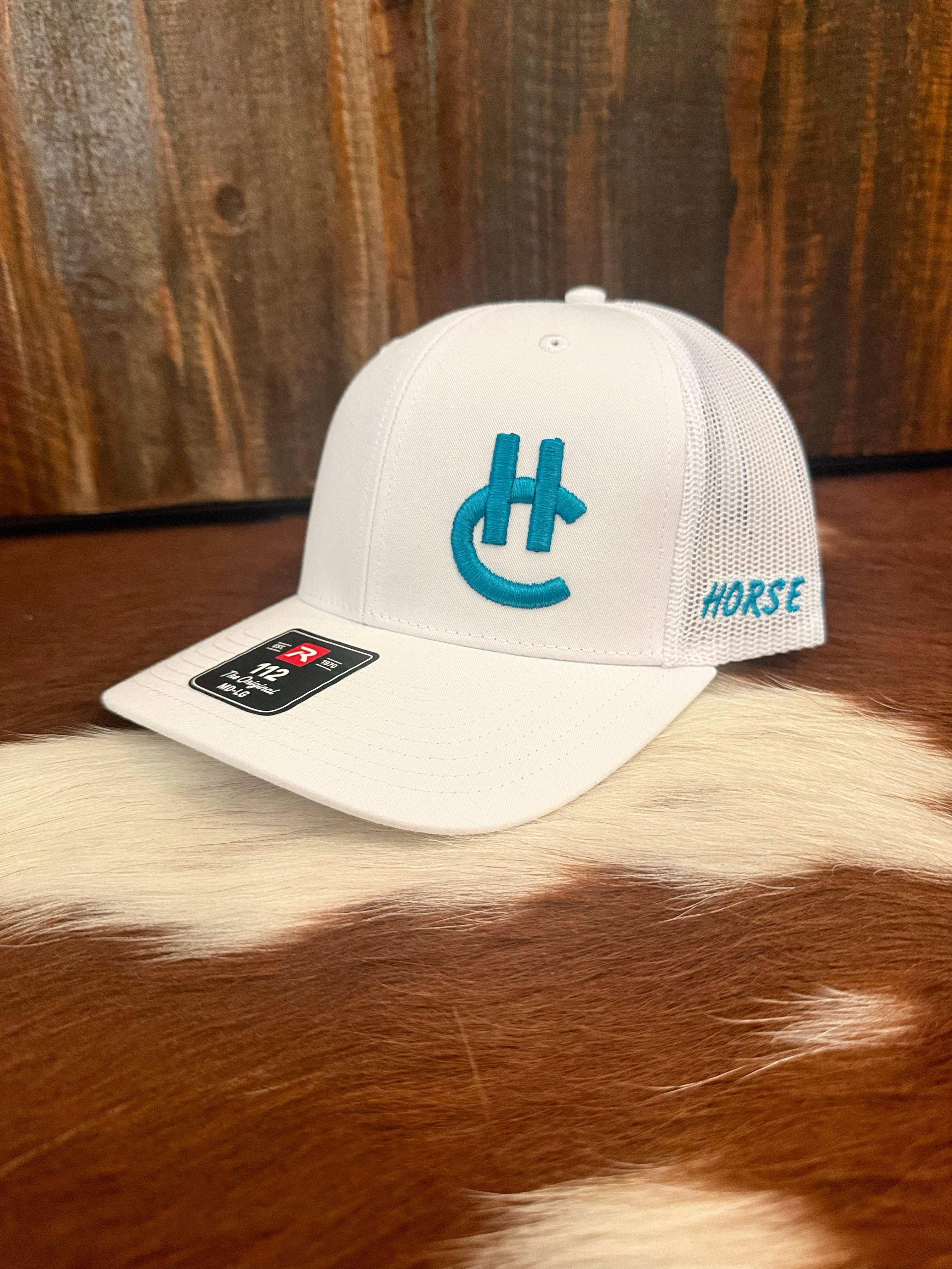 All white HC trucker cap